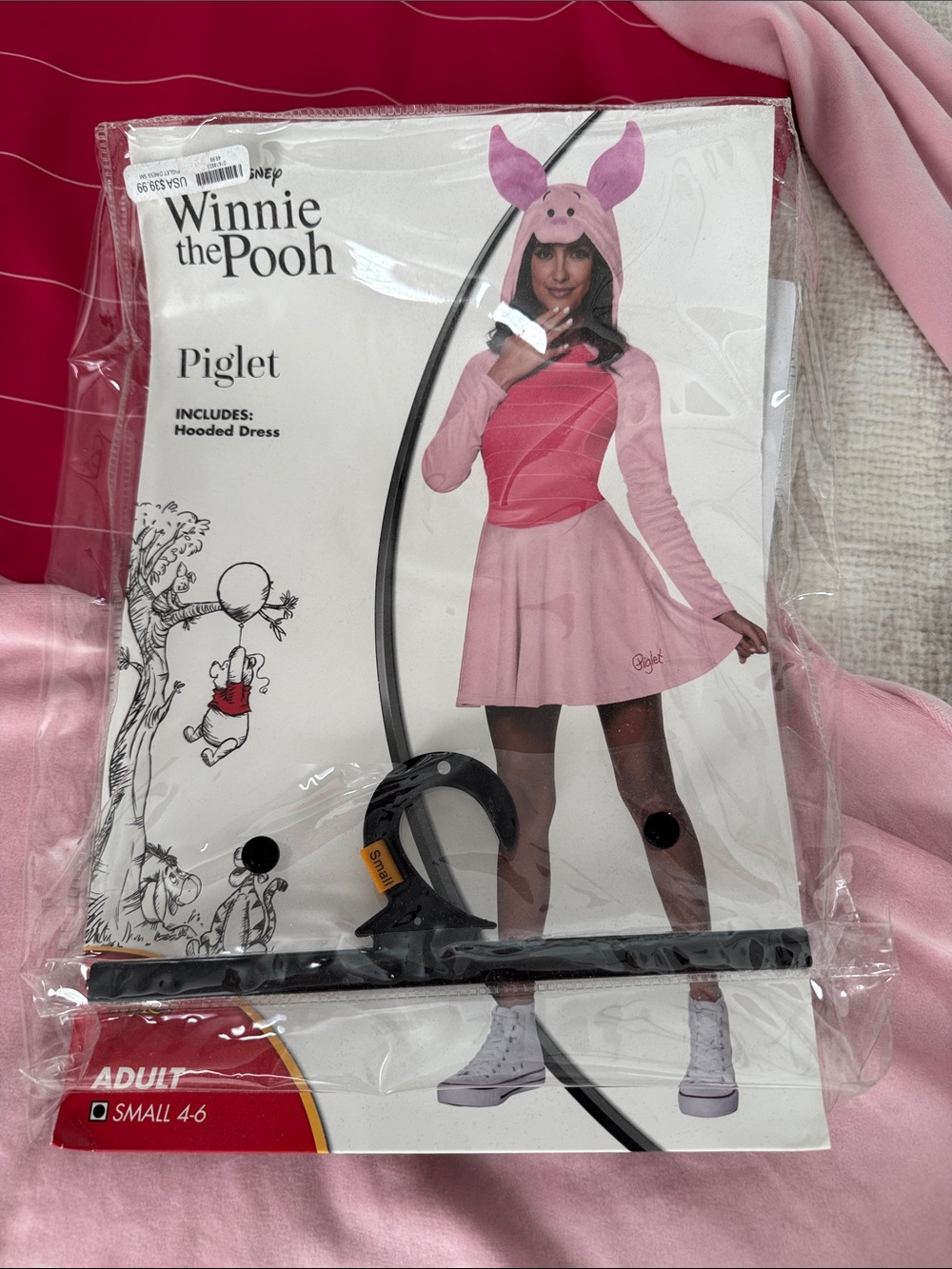 Disney Pink Piglet Hooded Dress Costume